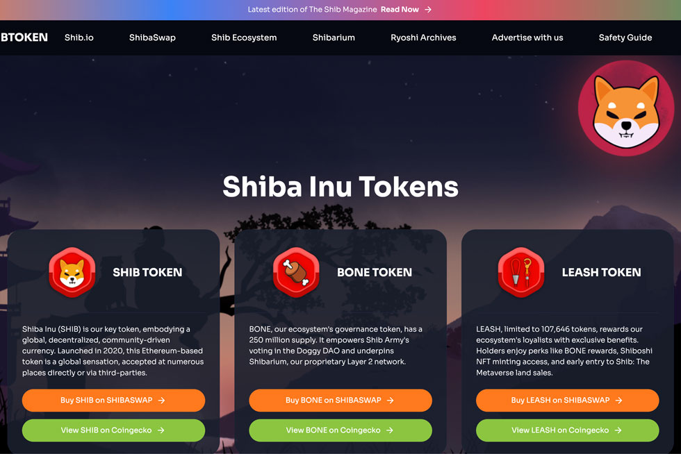 Shiba Token — A Decentralized Ecosystem
